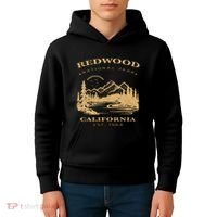 Redwood National Park Hiking Camping Kids Hoodie thumb 4
