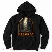 Redwood National Park Illustration Trail Emblem  Hoodie thumb 0