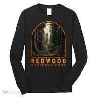Redwood National Park Illustration Trail Emblem  Long Sleeve Shirt thumb 0
