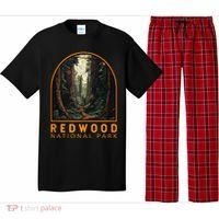 Redwood National Park Illustration Trail Emblem  Pajama Set thumb 0