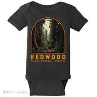 Redwood National Park Illustration Trail Emblem  Baby Bodysuit thumb 0