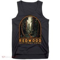 Redwood National Park Illustration Trail Emblem  Tank Top thumb 0
