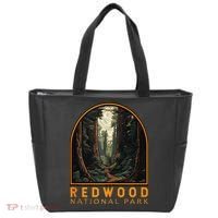 Redwood National Park Illustration Trail Emblem  Tote Bag thumb 0