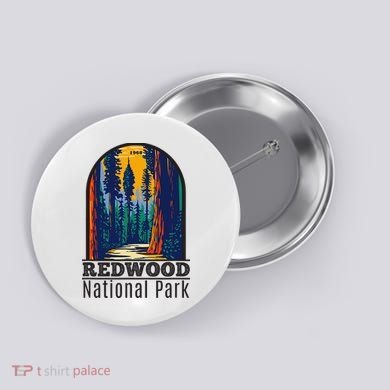 Redwood National Park Vintage Button