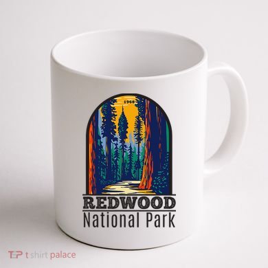 Redwood National Park Vintage Coffee Mug back
