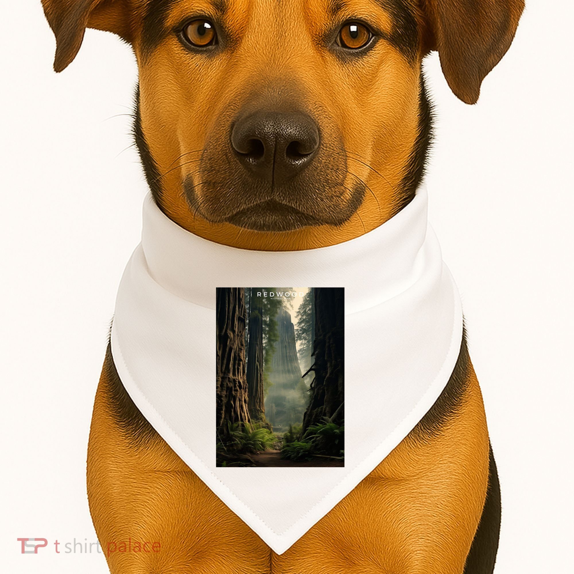 Redwood National Park USA-Made Doggie Bandana