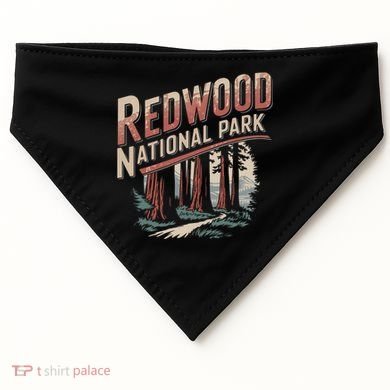Redwood National Park USA-Made Doggie Bandana