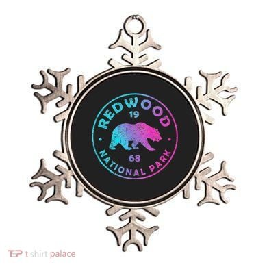 Redwood National Park Ca Colorful Tie Dye Bear Ornament