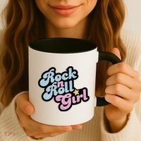 Rock N Roll Girl Cute Rockstar Concert Coffee Mug thumb 3