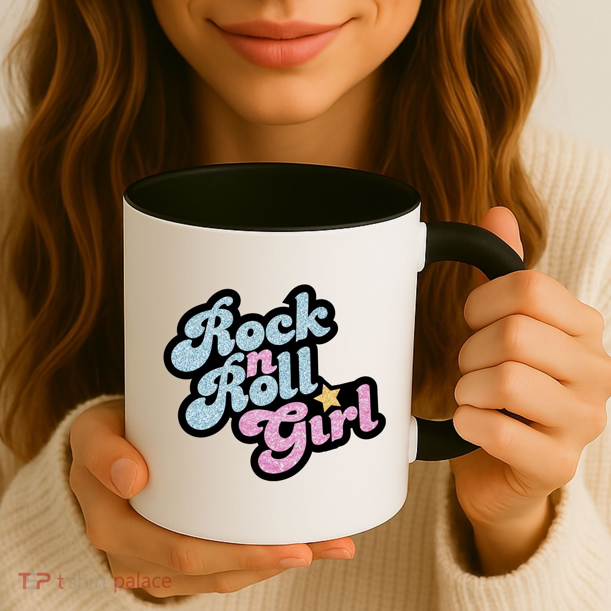 Rock N Roll Girl Cute Rockstar Concert Coffee Mug