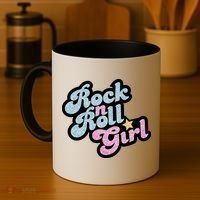 Rock N Roll Girl Cute Rockstar Concert Coffee Mug thumb 4