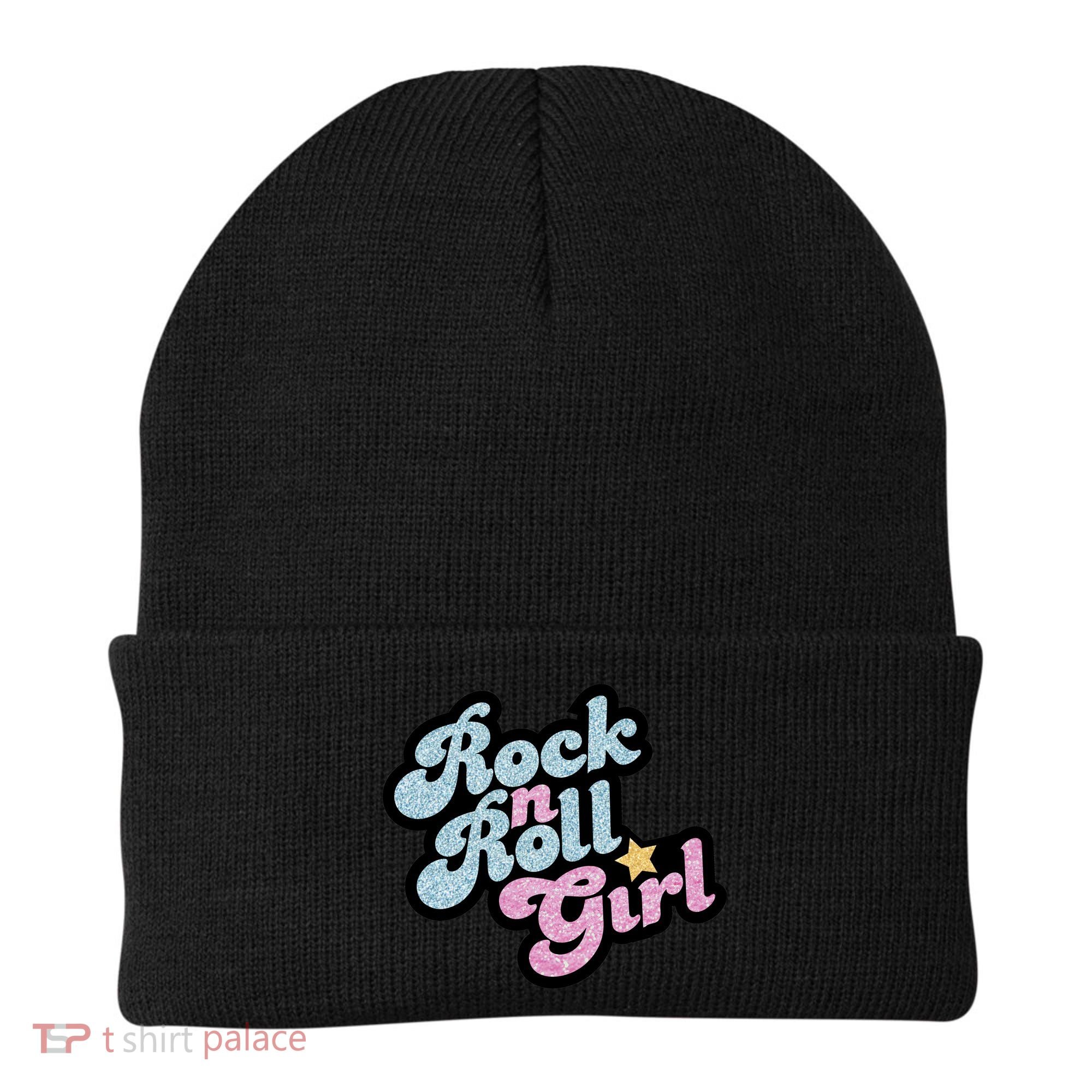 Rock N Roll Girl Cute Rockstar Concert Beanie