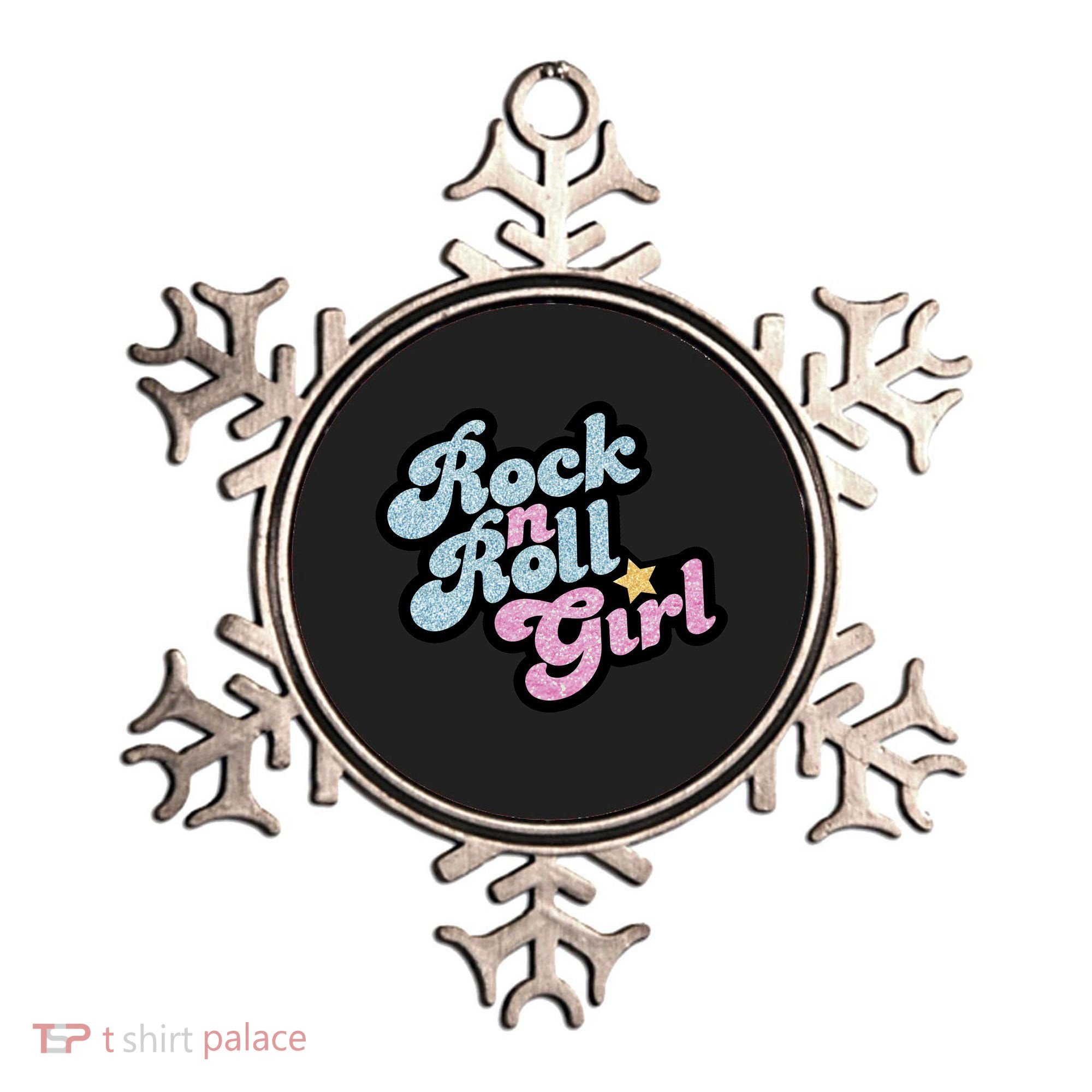 Rock N Roll Girl Cute Rockstar Concert Ornament