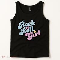Rock N Roll Girl Cute Rockstar Concert Tank Top thumb 2