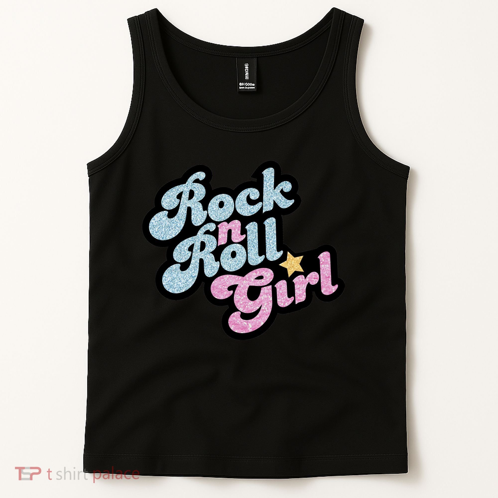 Rock N Roll Girl Cute Rockstar Concert Tank Top