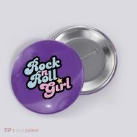 Rock N Roll Girl Cute Rockstar Concert Button thumb 0