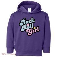 Rock N Roll Girl Cute Rockstar Concert Toddler Hoodie thumb 0
