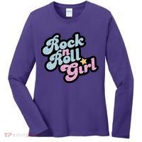 Rock N Roll Girl Cute Rockstar Concert Women's Long Sleeve Shirt thumb 0