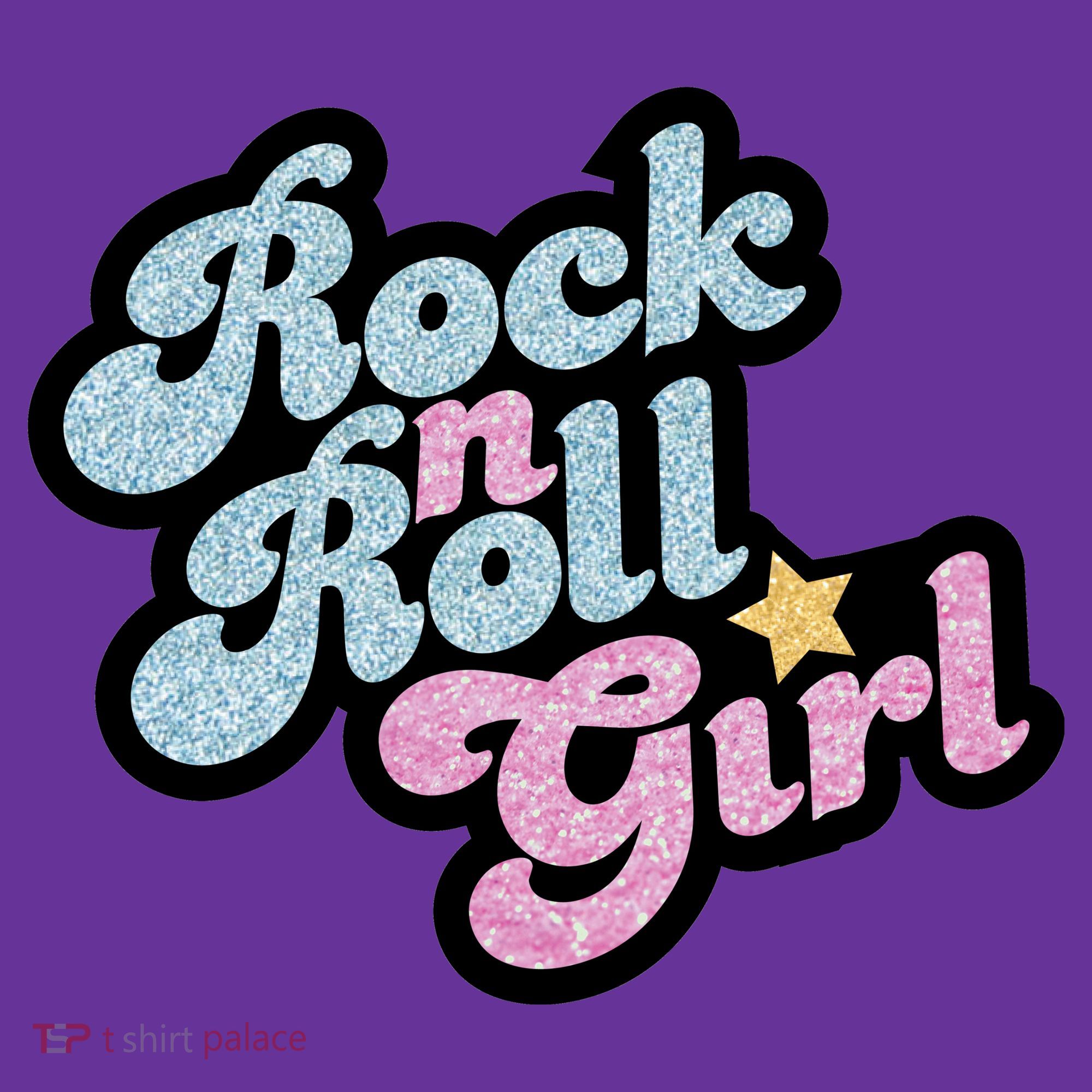 Rock N Roll Girl Cute Rockstar Concert Kids Long Sleeve Plaid Pajama Set