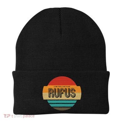Rufus Name Retro Vintage Sunset Limited Edition Beanie