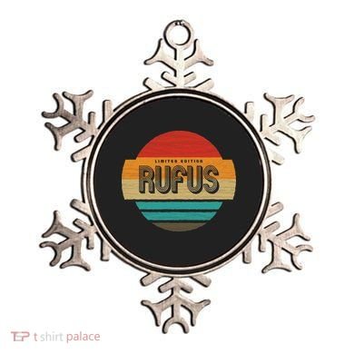 Rufus Name Retro Vintage Sunset Limited Edition Ornament