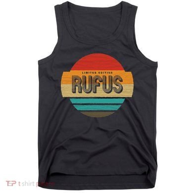 Rufus Name Retro Vintage Sunset Limited Edition Tank Top
