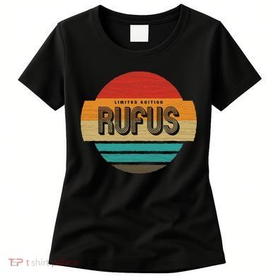 Rufus Name Retro Vintage Sunset Limited Edition Women's T-Shirt