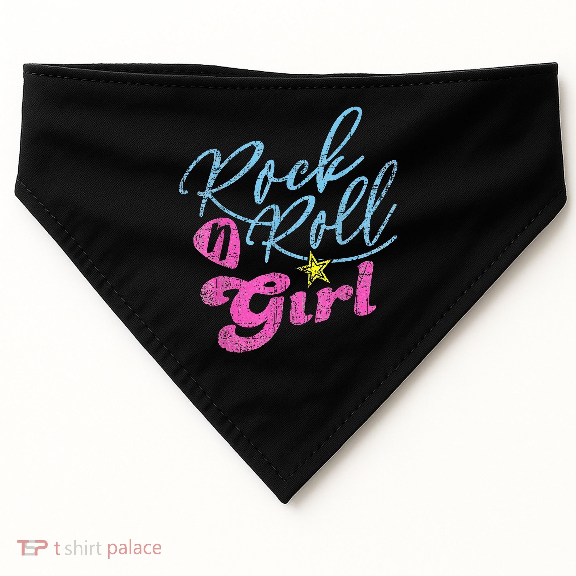Rock N Roll Girl Purple Darla USA-Made Doggie Bandana