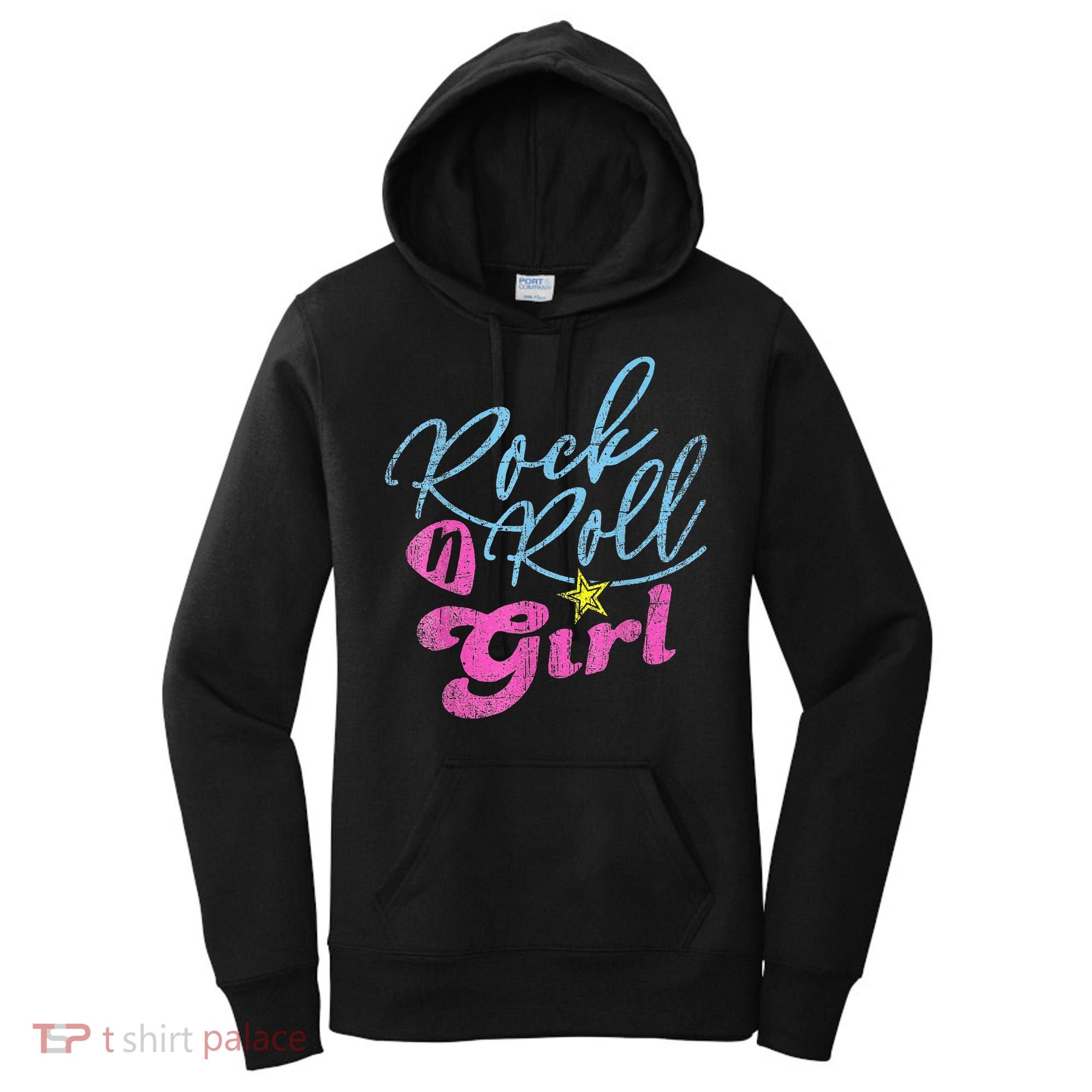 Rock N Roll Girl Purple Darla Women's Hoodie