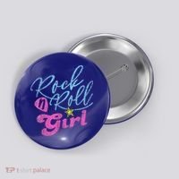 Rock N Roll Girl Purple Darla Button thumb 0