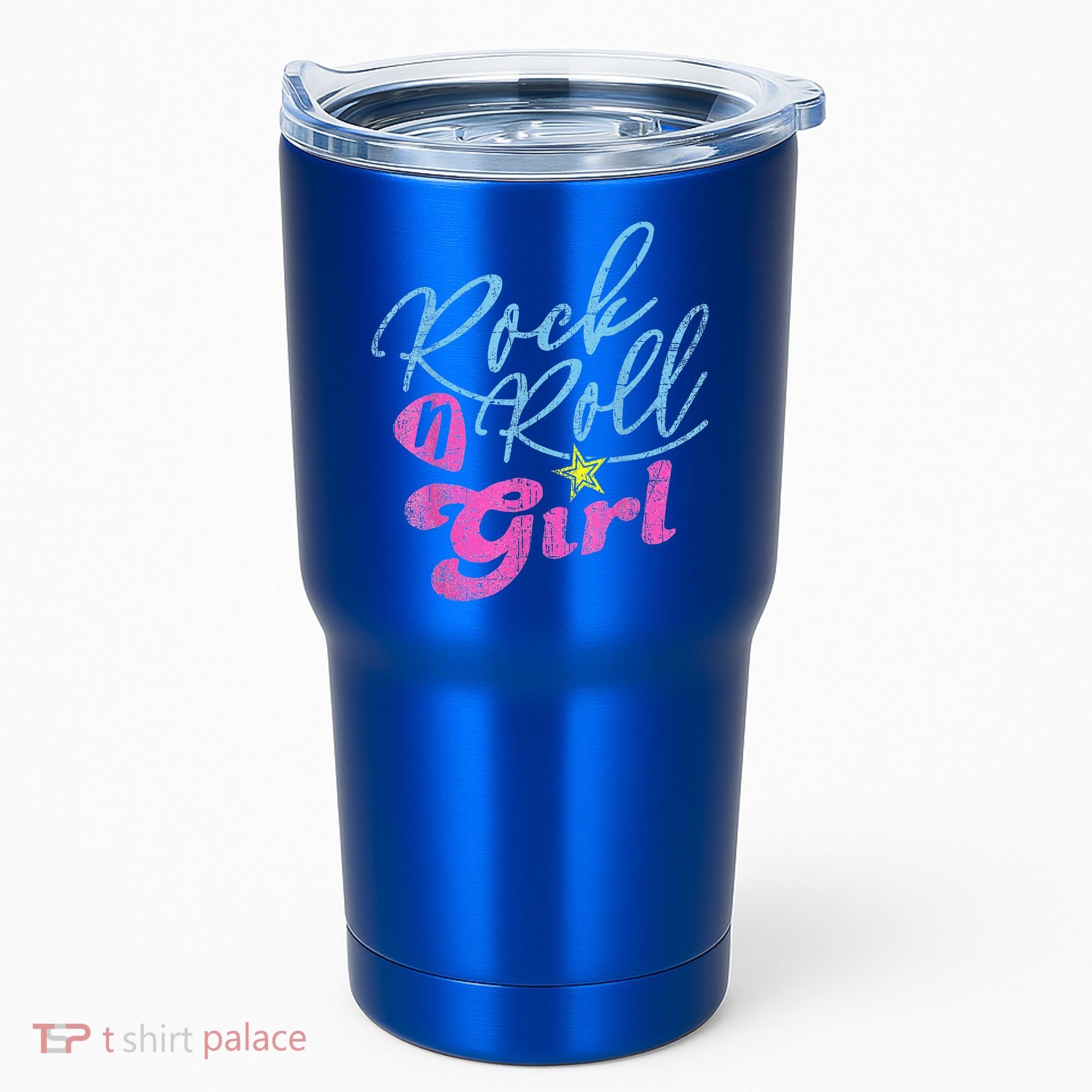 Rock N Roll Girl Purple Darla Tumbler