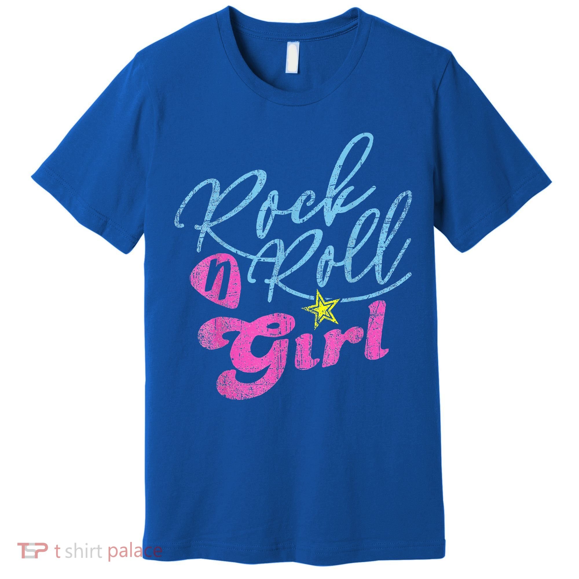 Rock N Roll Girl Purple Darla Premium T-Shirt