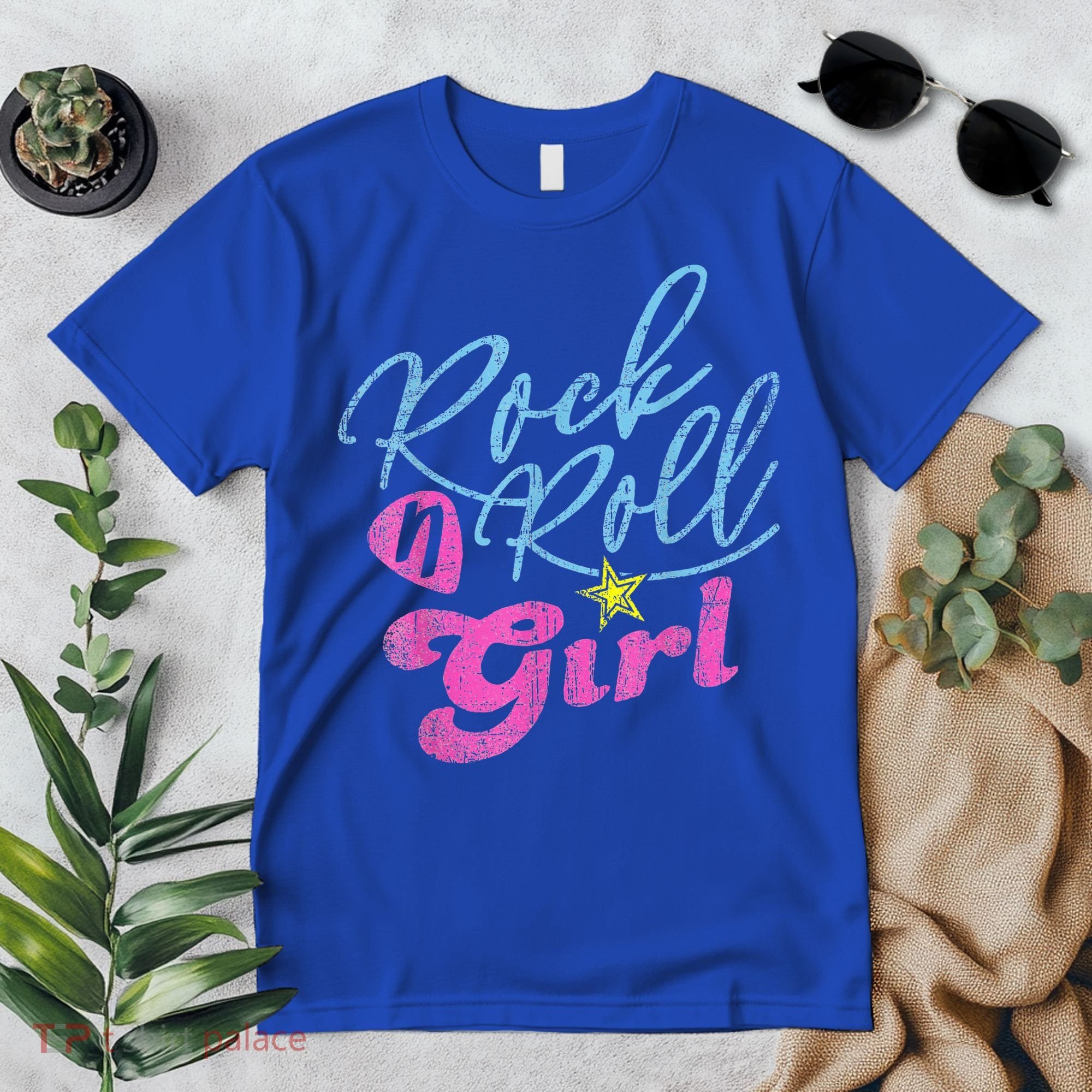 Rock N Roll Girl Purple Darla Premium T-Shirt