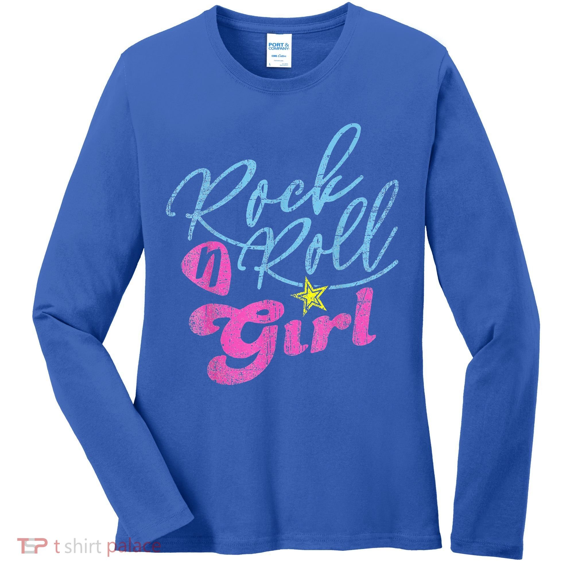 Rock N Roll Girl Purple Darla Women's Long Sleeve Shirt