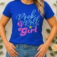 Rock N Roll Girl Purple Darla Women's T-Shirt thumb 2