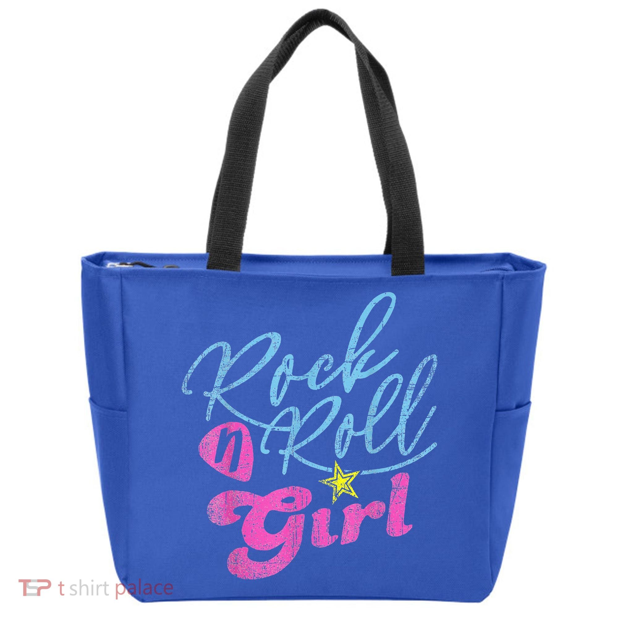 Rock N Roll Girl Purple Darla Tote Bag