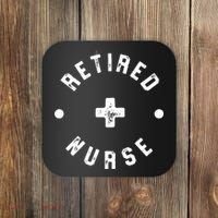 Retired Nurse Retirement Party Coaster thumb 0