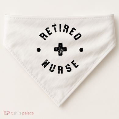Retired Nurse Retirement Party USA-Made Doggie Bandana