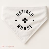 Retired Nurse Retirement Party USA-Made Doggie Bandana thumb 0