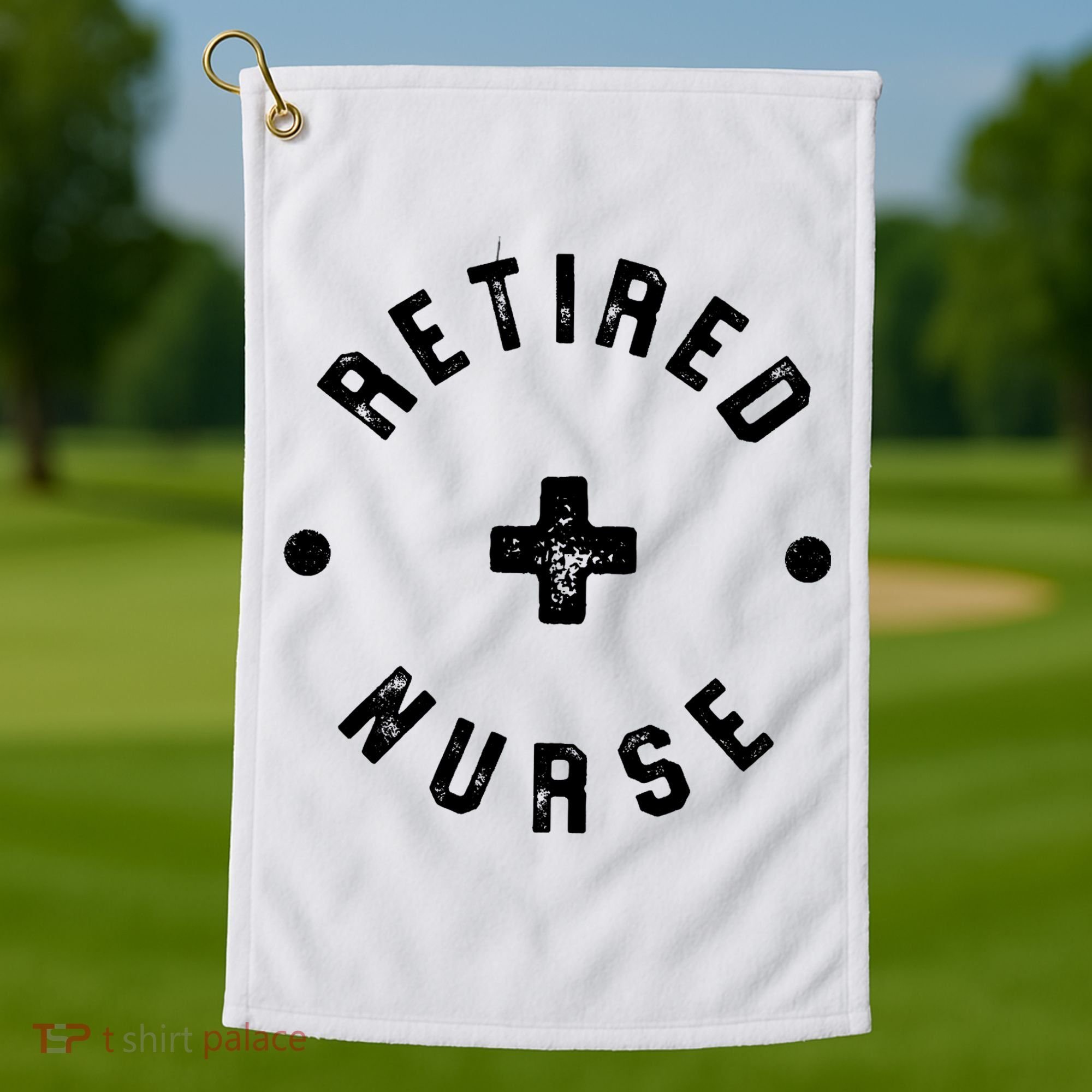 Retired Nurse Retirement Party Golf Towel