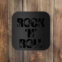 Rock N Roll Music Nothing But Rock & Roll 70S 80 90S Retro Coaster thumb 0