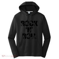 Rock N Roll Music Nothing But Rock & Roll 70S 80 90S Retro Performance Fleece Hoodie thumb 0