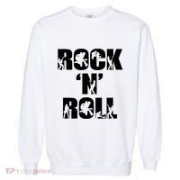 Rock N Roll Music Nothing But Rock & Roll 70S 80 90S Retro Garment-Dyed Sweatshirt thumb 0