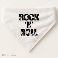 Rock N Roll Music Nothing But Rock & Roll 70S 80 90S Retro USA-Made Doggie Bandana thumb 0