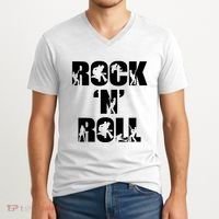 Rock N Roll Music Nothing But Rock & Roll 70S 80 90S Retro V-Neck T-Shirt thumb 2