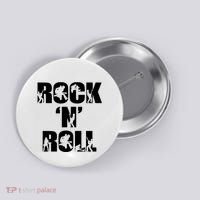 Rock N Roll Music Nothing But Rock & Roll 70S 80 90S Retro Button thumb 0
