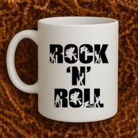 Rock N Roll Music Nothing But Rock & Roll 70S 80 90S Retro Coffee Mug thumb 2