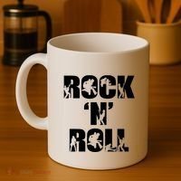 Rock N Roll Music Nothing But Rock & Roll 70S 80 90S Retro Coffee Mug thumb 4