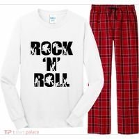 Rock N Roll Music Nothing But Rock & Roll 70S 80 90S Retro Long Sleeve Pajama Set thumb 0
