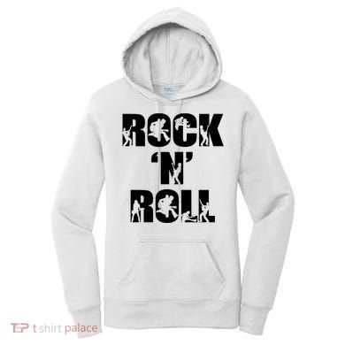 Rock N Roll Music Nothing But Rock & Roll 70S 80 90S Retro Women's Hoodie